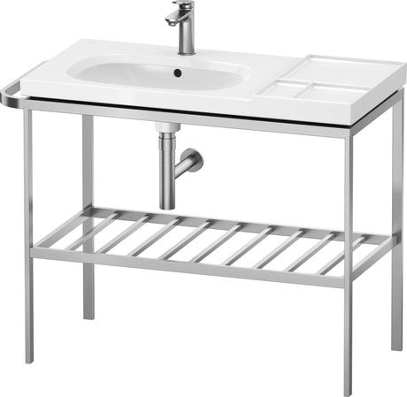 Duravit - Aurena 38 3/4" x 31 5/8" Console in Brushed Stainless Steel
