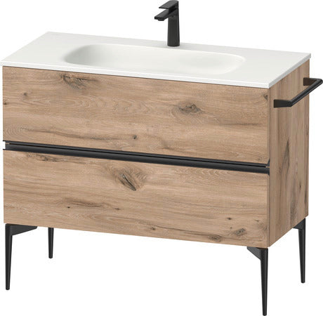 Duravit - Sivida 39 3/4" Floorstanding Two Drawer Single Vanity Cabinet, Sink Sold Separately