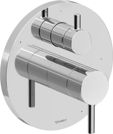 Duravit - DuraCircle Pressure Balance Shower Trim with Diverter, Valve Sold Separately