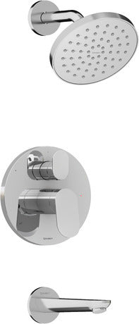 Duravit - No.1 Single Function Tub & Shower Faucet Kit, Pressure BalanceValve Included
