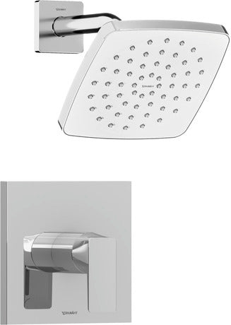 Duravit - DuraSquare Single Handle Single Function Shower Faucet Kit
