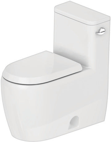Duravit - Qatego 1.28 GPF Single Flush Rimless Elongated ADA Compliant One Piece Toilet