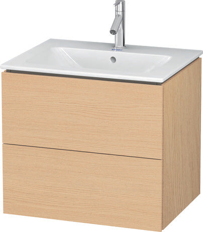 Duravit - L-Cube 24 3/4" Wall Mount Two Drawer Single Vanity, Including Cabinet and Widespread Sink