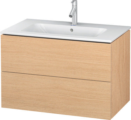 Duravit - L-Cube 40 1/2" Wall Mount Two Drawer Single Vanity, Including Cabinet and Widespread Sink