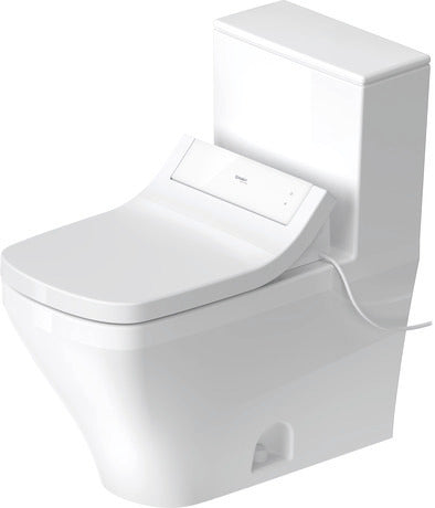 Duravit - DuraStyle 1.28 GPF Single Flush One Piece Toilet, Left Lever Flush - Seat Included