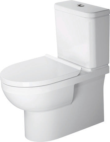 Duravit - No.1 1.6/0.8 GPF Dual Flush Rimless Compact Elongated Two Piece Toilet