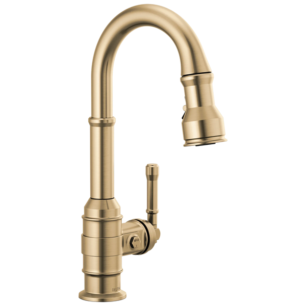 Delta - Broderick Single Handle Pull-Down Bar/Prep Faucet