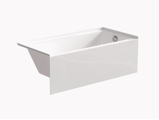 Roca Bath - Vythos Skirted Acrylic Alcove Bathtub 60 x 32 Inch - White