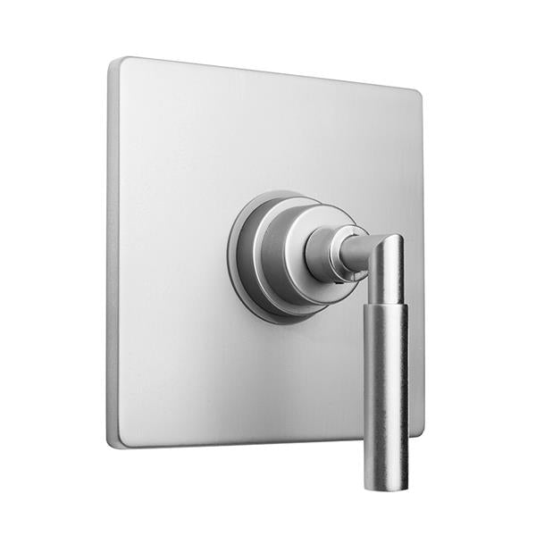 Jaclo - Square Plate With Contempo Hub Base Round Lever Trim For Pressure Balance Cycling Valve (J-CSV)