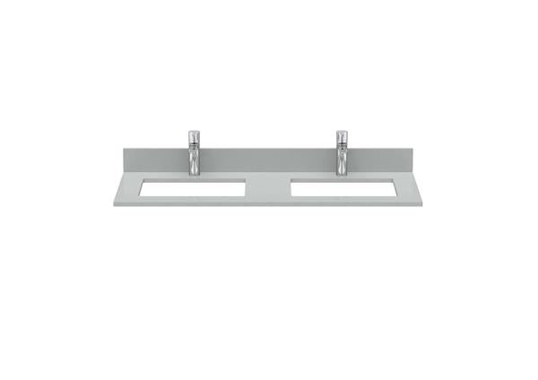 Roca Bath - Maris Quartzstone Countertop For Undermount Sink, Double