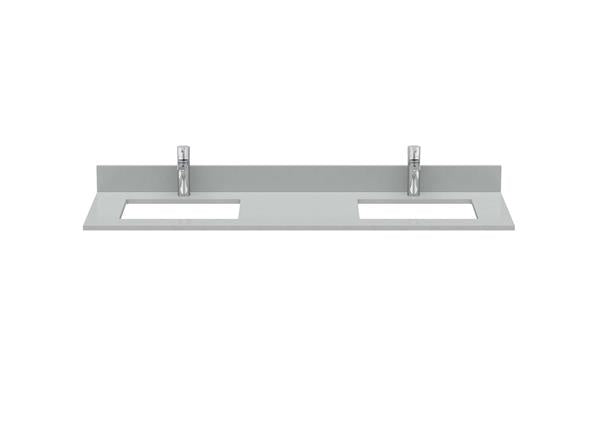 Roca Bath - Maris Quartzstone Countertop For Undermount Sink, Double