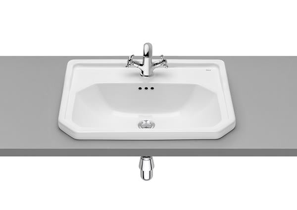 Roca Bath - Carmen Drop-In Sink 24 Inch - Glossy White
