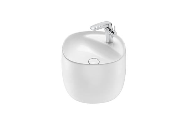 Roca Bath - Beyond Fineceramic Wall-Hung Totem Sink 18 Inch - Glossy White