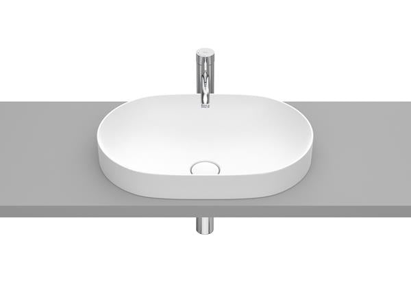 Roca Bath - Inspira Fineceramic Round Drop-In Sink 22 Inch