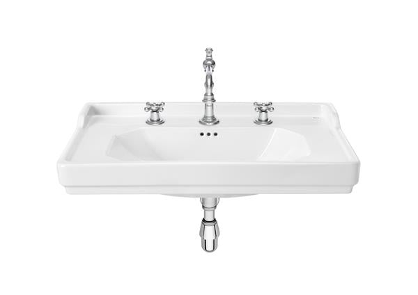 Roca Bath - Carmen Wall-Hung/Pedestal Sink 32 Inch - Glossy White