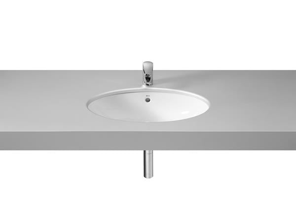 Roca Bath - Sofia & Berna Oval Undermount Sink 20 Inch - Glossy White