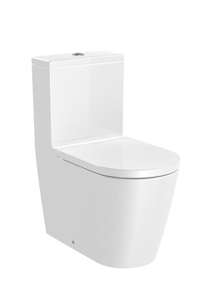 Roca Bath - Inspira Two-Piece Rimless Toilet White