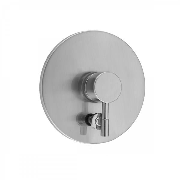 Jaclo - Round Plate With Round Contempo Lever Trim For Pressure Balance Cycling Valve With Built-in Diverter (J-DIV-CSV)
