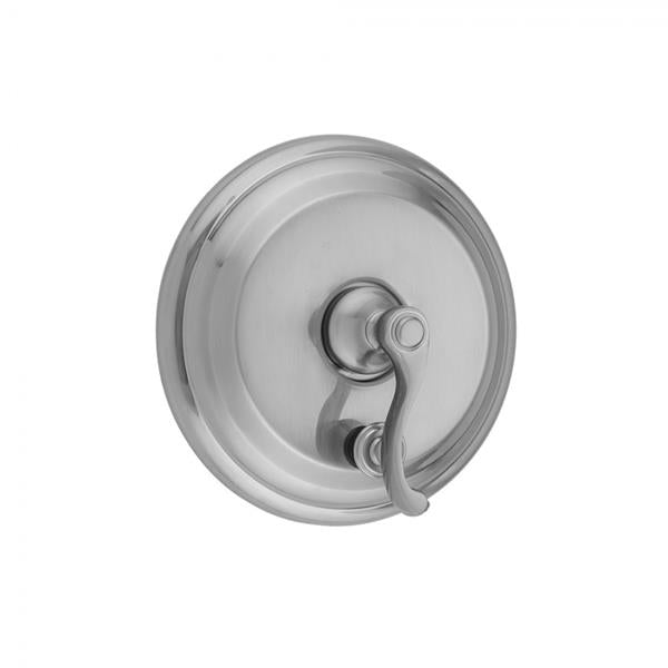Jaclo - Round Step Plate With Ribbon Lever Trim For Pressure Balance Cycling Valve With Built-in Diverter (J-DIV-CSV)
