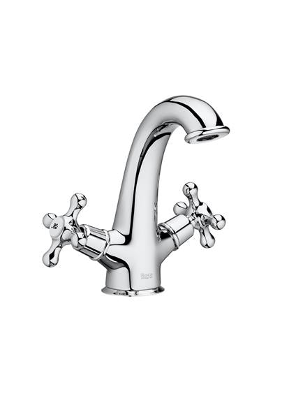 Roca Bath - Carmen Twin-Lever Sink Faucet - Chrome