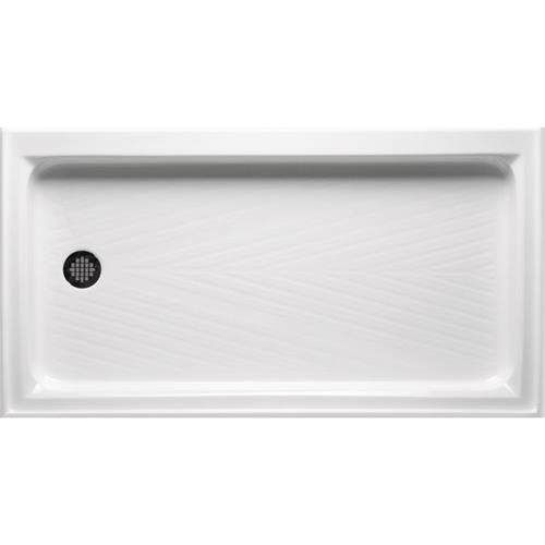 Americh - 60 x 32 Inch End Drain Left Shower Base