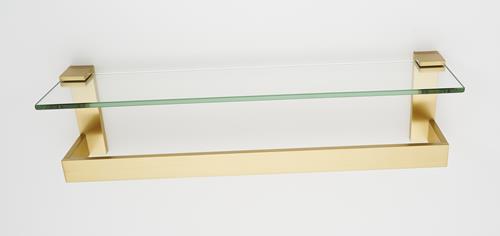 Alno - Linear 24 Inch Glass Shelf With Towel Bar