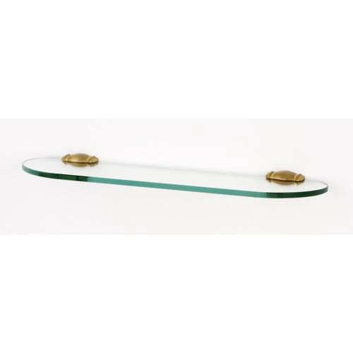 Alno - Charlie's 24 Inch Glass Shelf W/Brackets