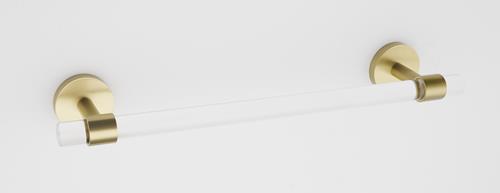 Alno - Acrylic Contemporary 12 Inch Towel Bar