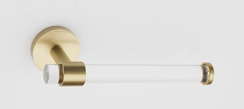 Alno - Acrylic Contemporary Single Post Tissue Holder