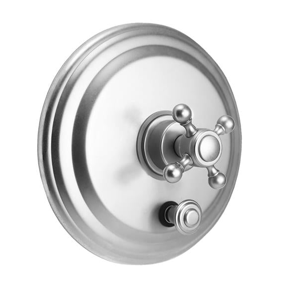 Jaclo - Round Plate With Hex Lever Trim For Pressure Balance Cycling Valve With Built-in Diverter (J-DIV-CSV)