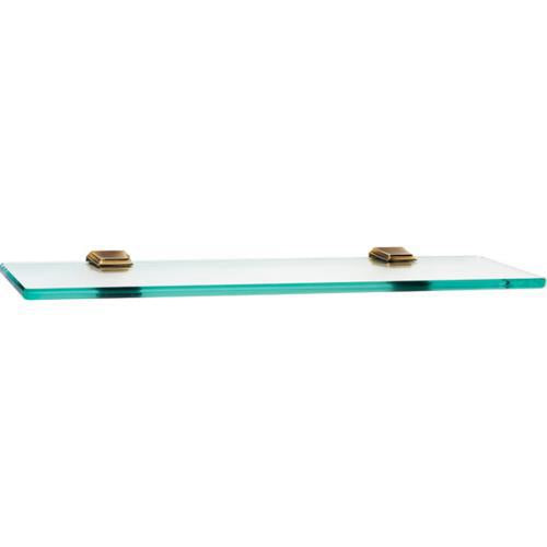 Alno - Geometric 18 Inch Glass Shelf W/Brackets