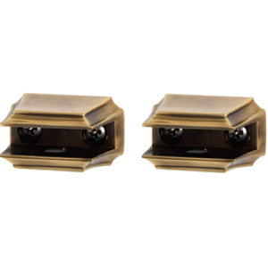 Alno - Geometric Glass Shelf Brackets Only