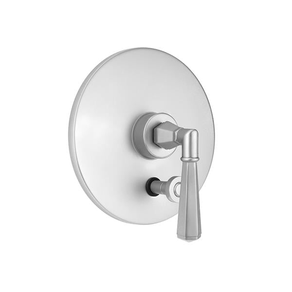 Jaclo - Round Plate With Hex Lever Trim For Pressure Balance Cycling Valve With Built-in Diverter (J-DIV-CSV)
