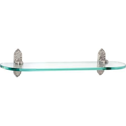 Alno - Ribbon & Reed 18 Inch Glass Shelf W/Brackets