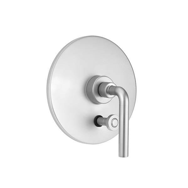 Jaclo - Round Plate With Contempo Slim Lever Trim For Pressure Balance Cycling Valve With Built-in Diverter (J-DIV-CSV)