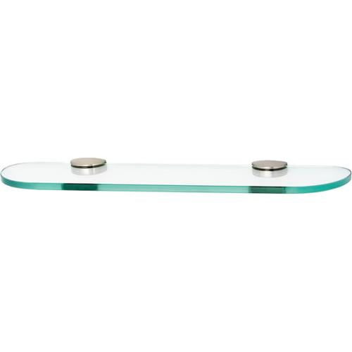 Alno - Euro 18 Inch Glass Shelf W/Brackets