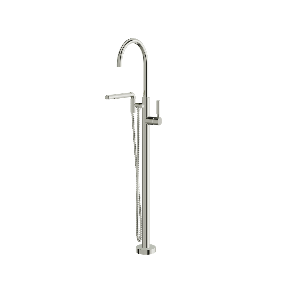 Aquabrass - Aria Floormount Tub Filler with Handshower