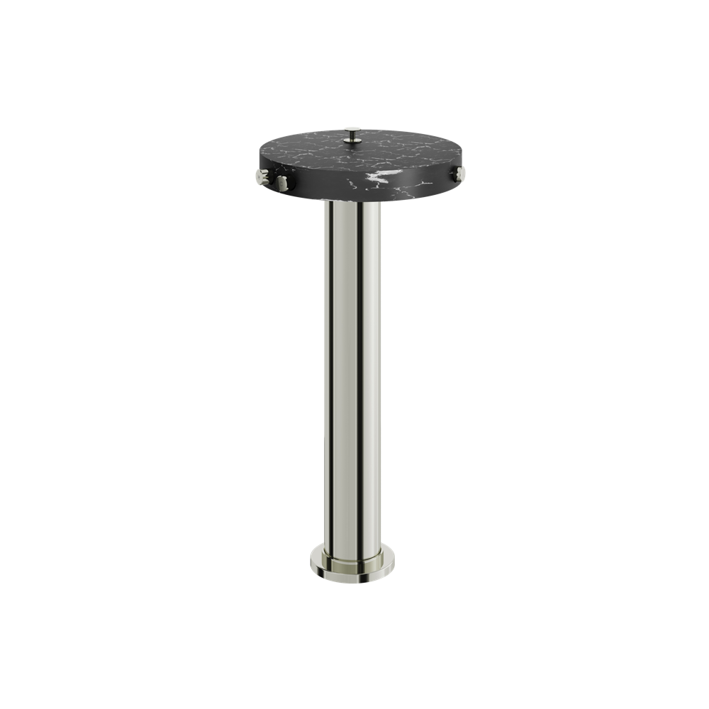 Aquabrass - Marmo Marquina Floormount Tub Filler With Hidden Handshower