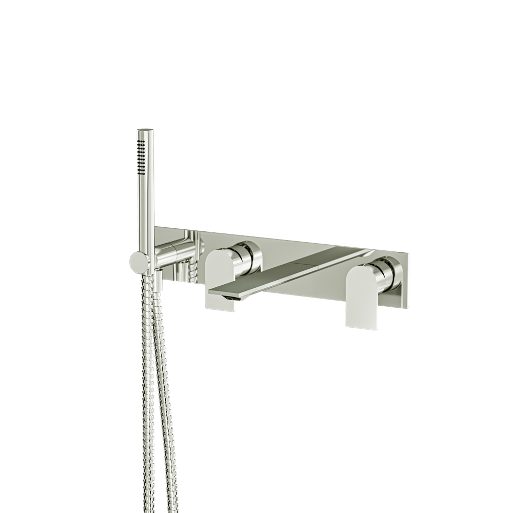 Aquabrass - Alpha Wall Tub Filler W/Hs-Trim