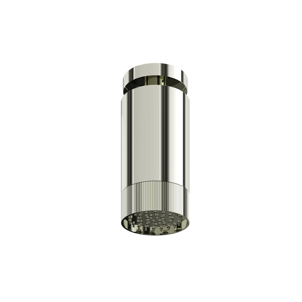 Aquabrass - Rainhead W/Ceiling Arm-Textured Ring