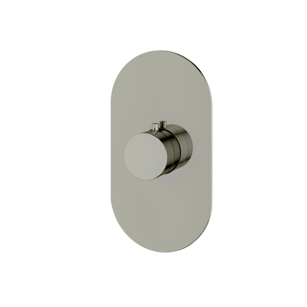 Aquabrass - Round Trim set for thermostatic valve