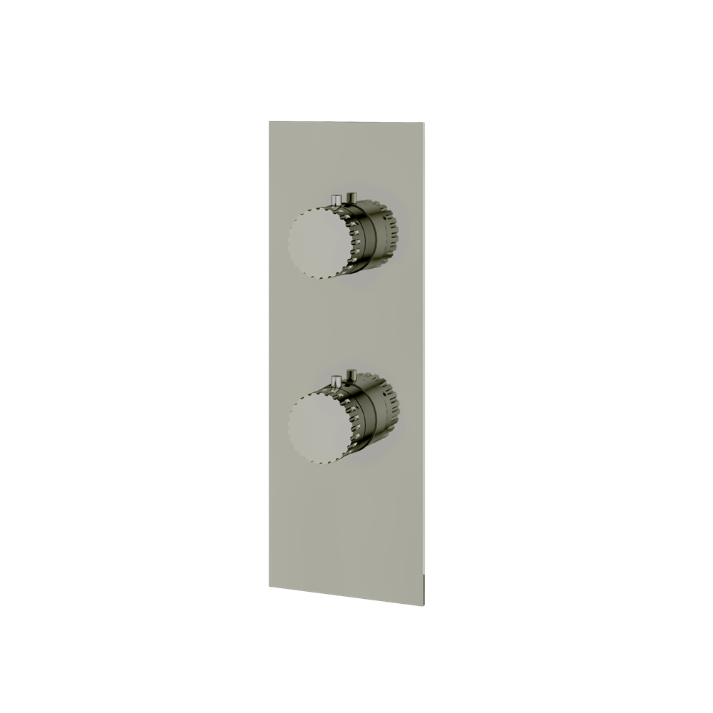Aquabrass - Tosca Square/Round Trim Set with Diverter for Thermostatic Valve - 3-Way non-shared CalGreen compliant