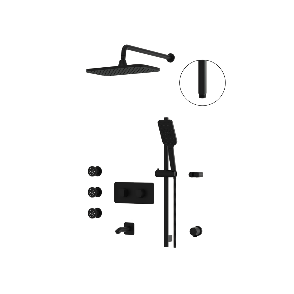 Aquabrass - Inabox Shower Faucet - 3 Way Shared