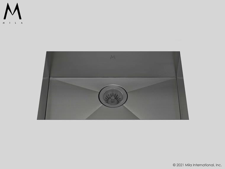 Mila - Flatiron Single Bowl Under Mount - 23 X 17 Ada Graphite
