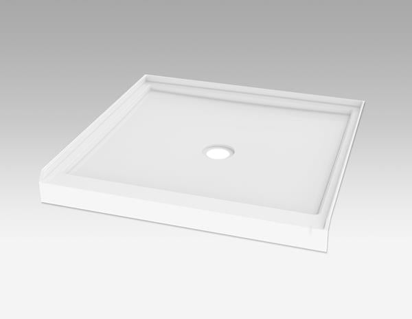 Fleurco - Square Shower Base 3-Flange 36 Inch - White