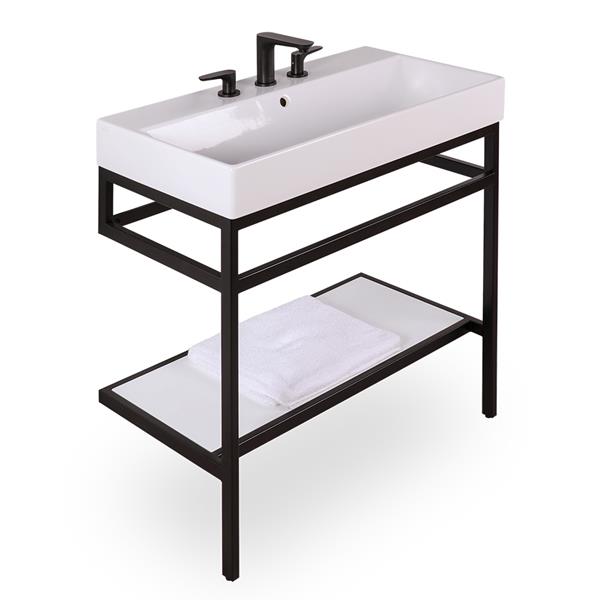 Lacava - Aquasei Optional Wood Slatted Shelf For Metal Console Stand Aqs-Bx-32