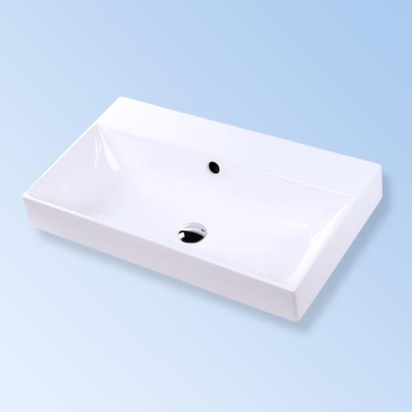 Lacava - Aquasei Wall-Mount, Vanity Top Or Self-Rimming Porcelain Bathroom Sink With An Overflow
