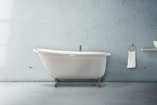 Hydro Systems - Annette 6536 Ston Bathtub Only W/ Sloped Deck