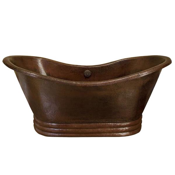 Native Trails - 60 Inch Aurora Freestanding Copper Bathtub in Antique Copper