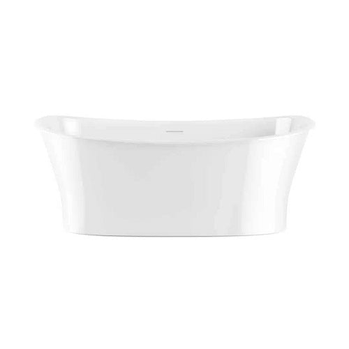 Bemma - Lago 62 Inch L X 29.87 Inch W Freestanding Soaking Solid Surface Bathtub